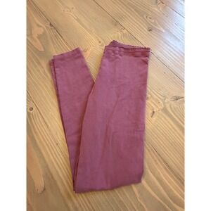 K44 Tea Collection Girls Purple Mauve Scalloped Leggings Size 10 Cotton Stretch